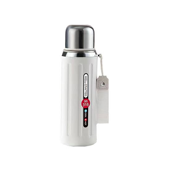 Premium Stainless Steel Vacuum Insulated Thermos Bottle – Hot & Cold Flask with Handle