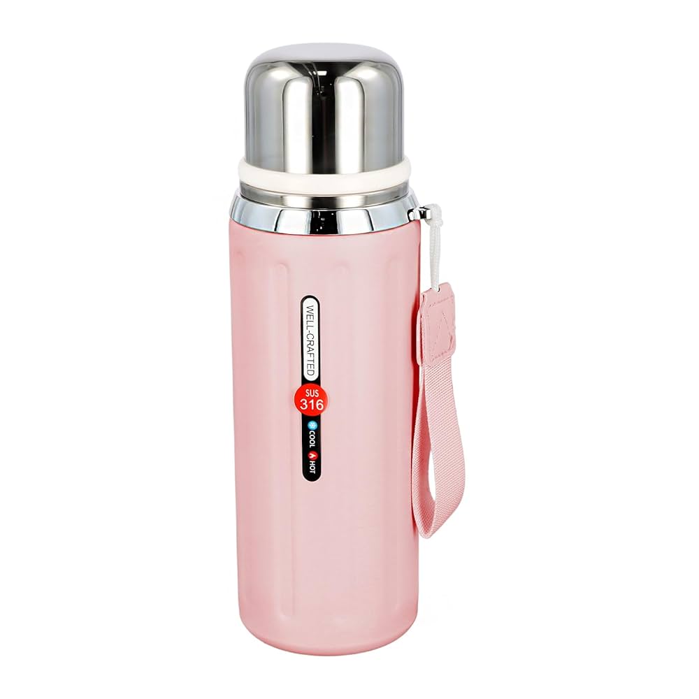 Premium Stainless Steel Vacuum Insulated Thermos Bottle – Hot & Cold Flask with Handle
