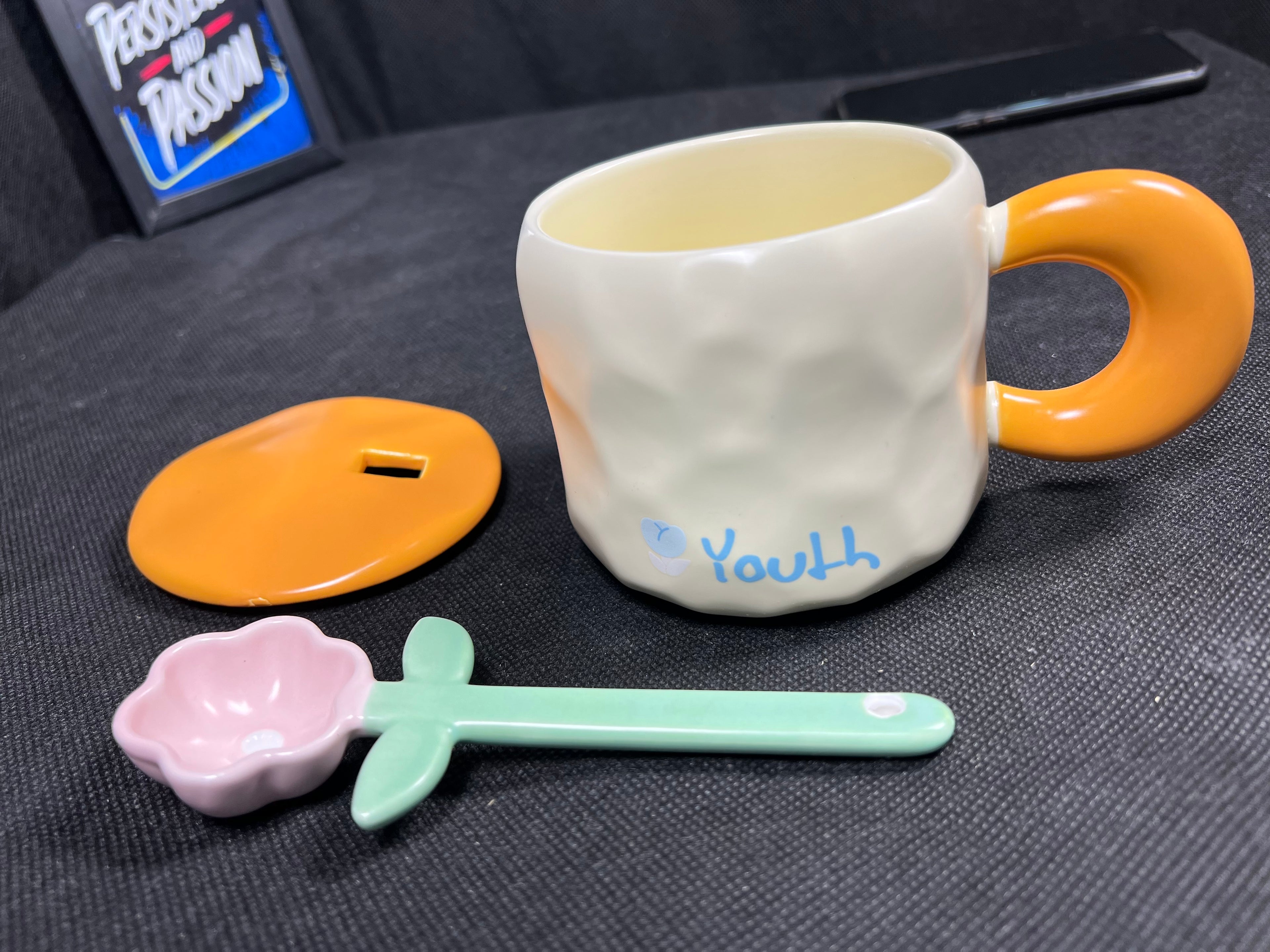 Blooming Beauty Floral Ceramic Mug - 15oz Handcrafted Flower-Infused Coffee & Tea Cup with Gift Box - Perfect Mother's Day, Birthday Gift for Her