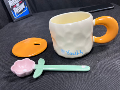 Blooming Beauty Floral Ceramic Mug - 15oz Handcrafted Flower-Infused Coffee & Tea Cup with Gift Box - Perfect Mother's Day, Birthday Gift for Her