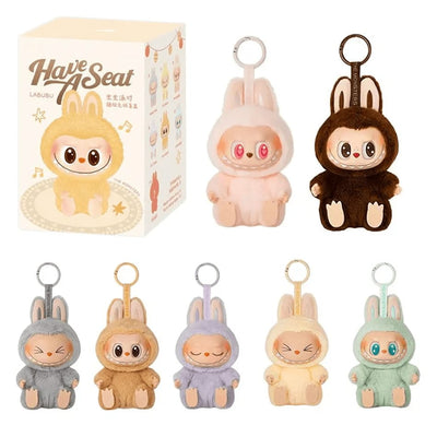 Official Labubu Keychain - Cute & Collectible Vinyl Figure Keychain for Bags, Backpacks, Keys (TYKO-005 Series, Style May Vary)